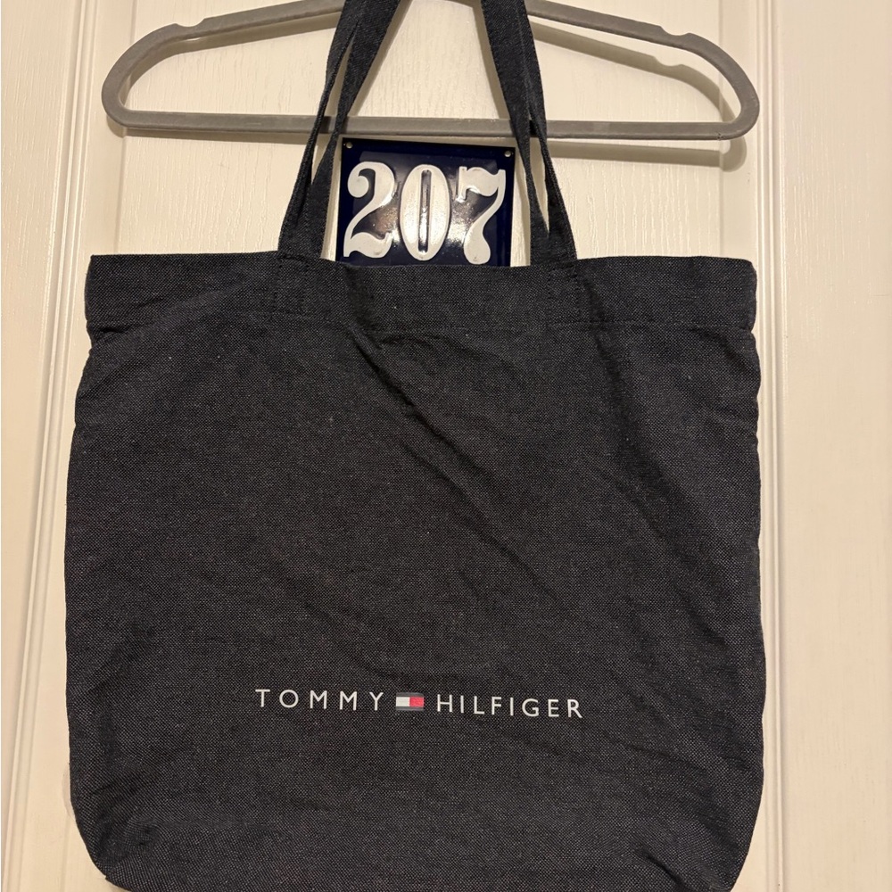 Tommy Hilfiger Dark Gray Tote Bag